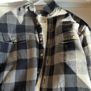 Mens Redhead(bass pro shops) flannel lined Sherpa coat